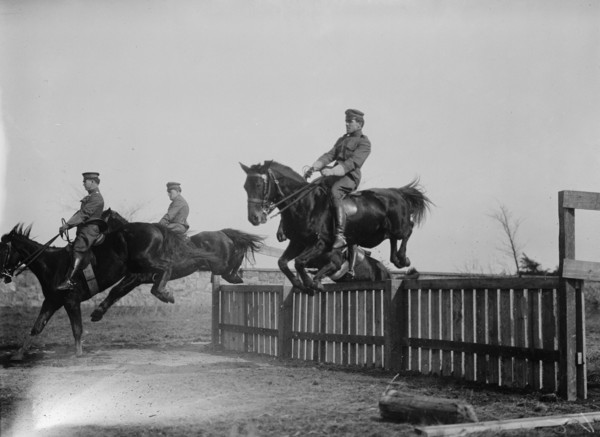 Fort Myer - 2nd Lt. William H. Shepherd, U.S.A., 3rd Field Art. Hurdling, 1911.