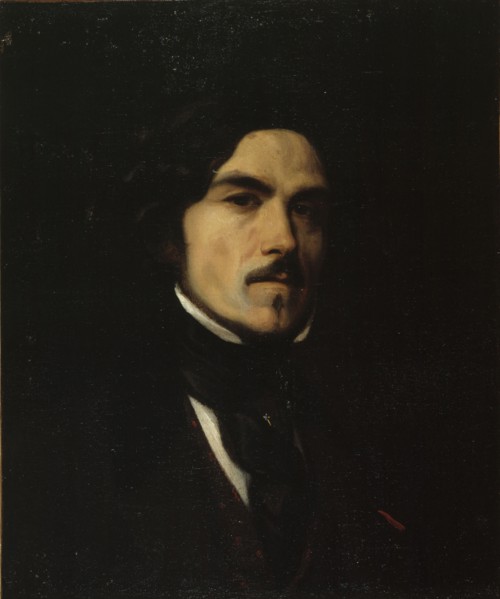 Portrait of Eugène Delacroix (1798-1863), painter, c1840.