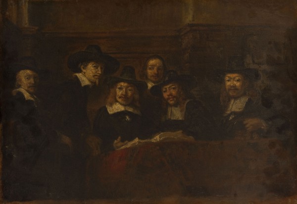 Les syndics des drapiers, copie d'après Rembrandt, c.1853.