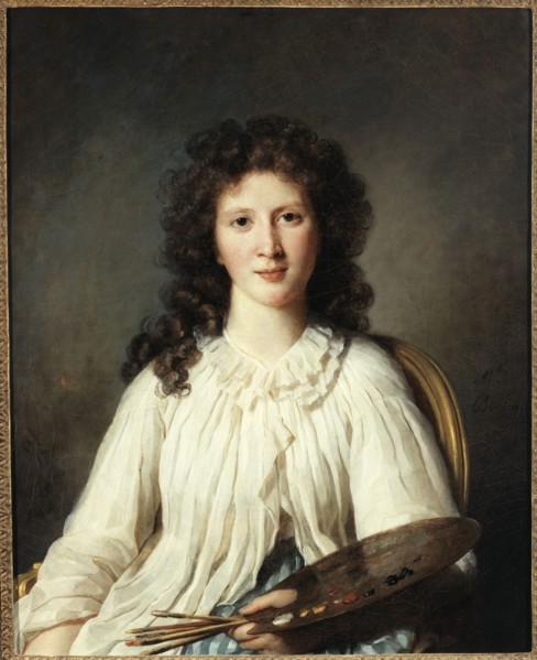 Portrait of Adelaide Binart, wife of Lenoir (1769-1832), painter, c1796.