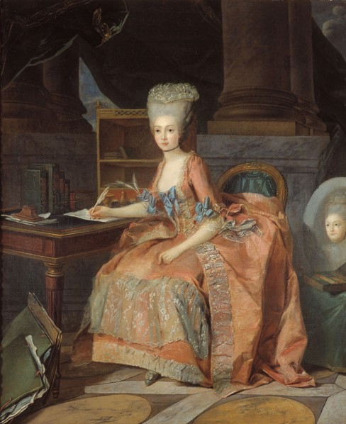 Portrait thought to be Marie-Therese of Savoy, Countess of Artois, c1776.