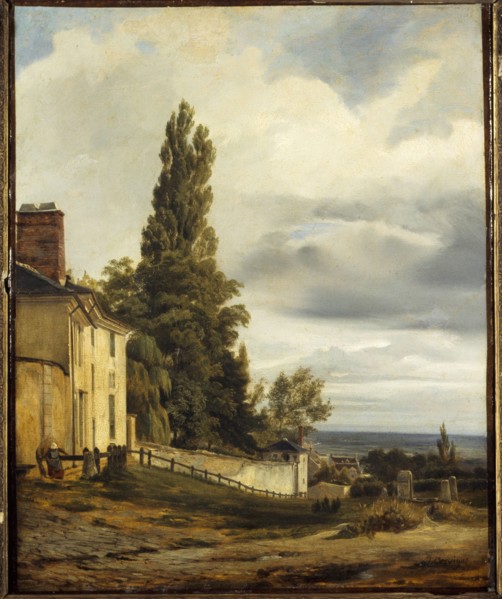 Chateau des Brouillards, rue de l'Abreuvoir and the Fontaine-du-But, in Montmartre, c1840.