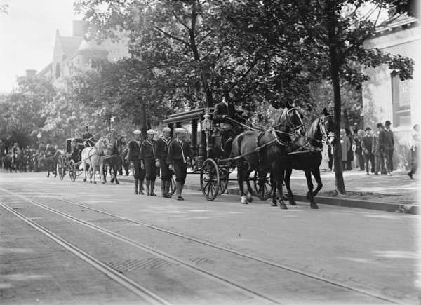 Schley, Winfield Scott, Rear Admiral, U.S.N. Funeral, St. John's Church - Hearse, 1911.