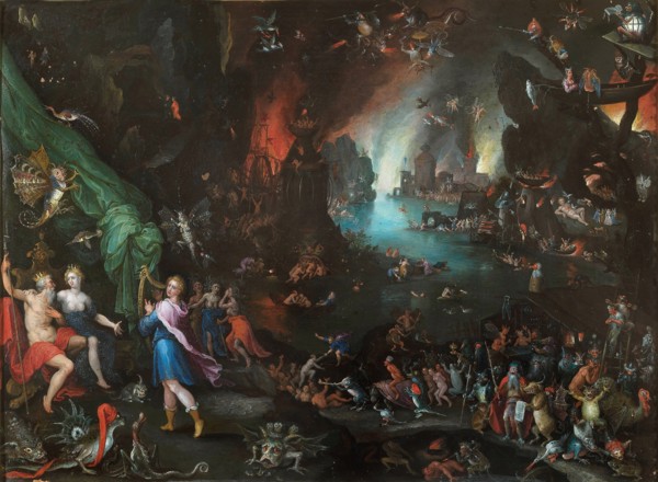 Orpheus Playing to Pluto and Persephone in the Underworld, ca 1594. Creator: Brueghel, Jan, the Elder (1568-1625).