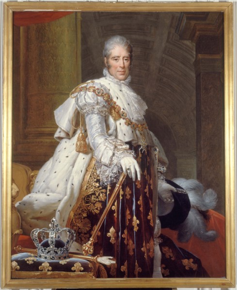 Portrait de Charles X (1757-1836), roi de France, en costume de sacre, c1825.