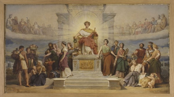 Sketch for the old Hotel de Ville in Paris: The triumph of the City of Paris, 1842.