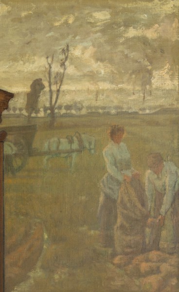Sketch for the reception hall in the town hall of Vanves: Surroundings of Vanves, 1902.