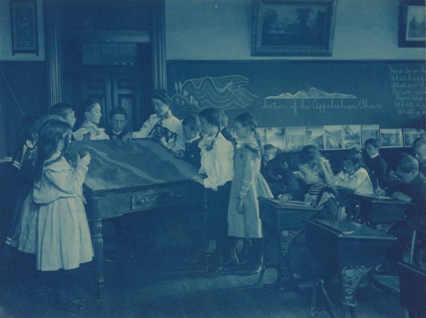 Washington, D.C. public schools - 6th Division children in geology class, (1899?).