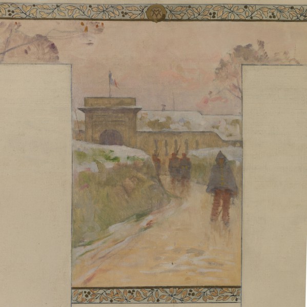 Sketch for the reception hall of the town hall in Vanves: Pro Patria, between 1902 and 1903.