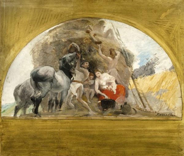 Esquisse pour la salle des mariages de la mairie du 1er : L'Eté, ou le milieu de la vie, 1886.