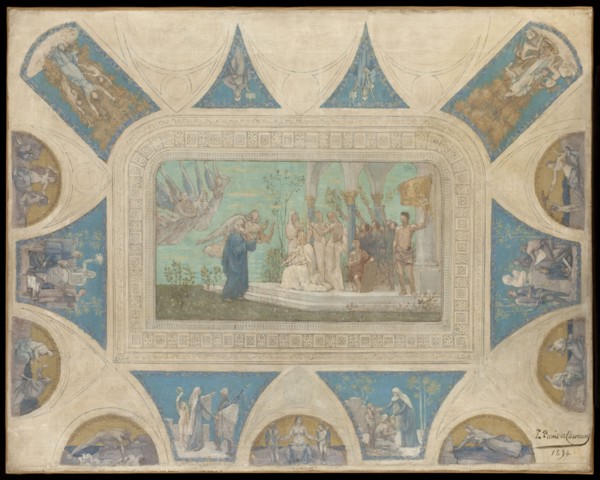 Esquisse pour l'Hôtel de Ville de Paris : Hommage de la Ville de Paris à Victor Hugo, 1894.