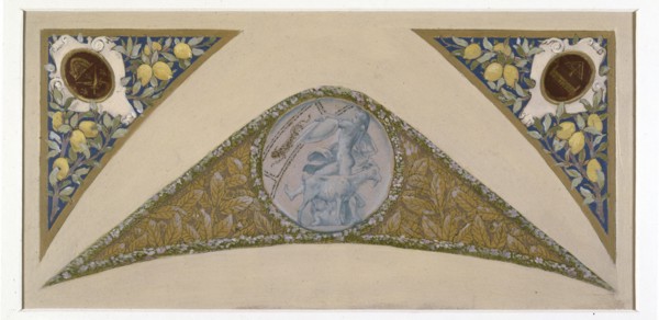Sketch for the festive staircase of the Hotel de Ville in Paris: Capricorn, between 1888 and 1898.