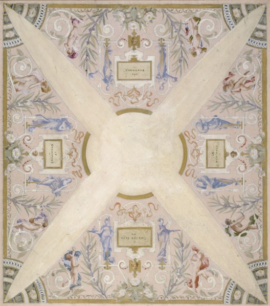 Sketch for the 'festival staircase' at the Hotel de Ville in Paris: January, between 1888 and 1898.