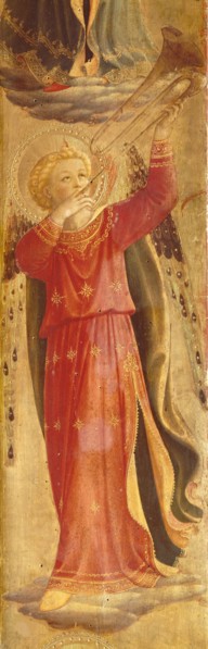 Angel making music (From the Tabernacle of the Linaioli), ca. 1433. Found in the collection of the San Marco, Florence.