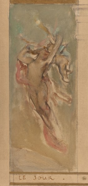 Sketch for the reception hall of the town hall in the 4th arrondissement: Day. Earth. Spring. Summer, 1884.
