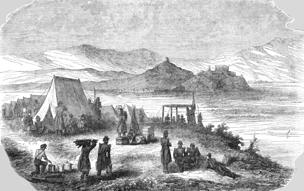 'Occupation of the Piraeus by the French Troops', 1854. Creator: Unknown.