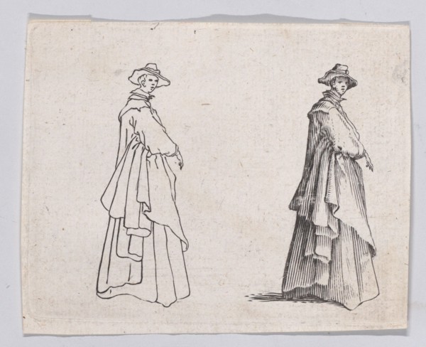 Reverse Copy of La Dame au Vêtement Ample (The Woman with the Ample Clothing), 17th century. Creator: Anon.