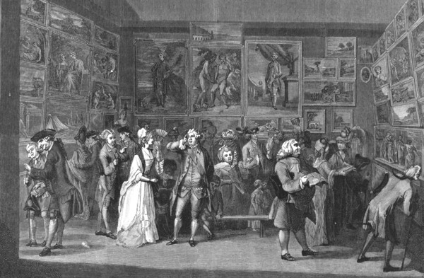 'Exhibition at the Royal Academy, Pall Mall, 1771', 1886.  Creator: Unknown.