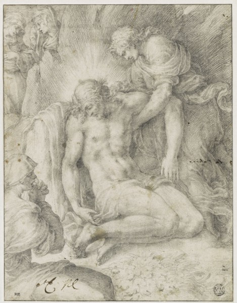 The Dead Christ mourned by John the Evangelist and the holy women, First Half of 16th cen. Creator: Clovio, Giulio (1498-1575).