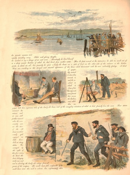 'Paul and Virginia or the very Last of the Smugglers', 1886.  Creator: Randolph Caldecott.