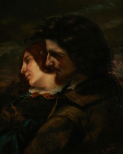 Lovers in the Countryside (Les Amants dans la campagne), 1844. Creator: Courbet, Gustave (1819-1877).