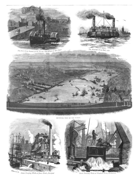'The Mersey Tunnel opened by The Prince of Wales, Jan. 20', 1886.    Creator: Unknown.