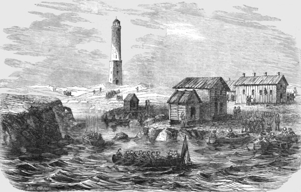 'The Landings at the Island of Kong-Kars--one of the Aland Group', 1854. Creator: Unknown.