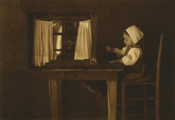 Hunger ist der beste Koch, 1898. Creator: Myra Albert Wiggins.