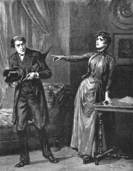 ' Madame Leroux'; By Francis Eleanor Trollope; 'Leave my house! ' ', 1890. Creator: Percy Macquoid.