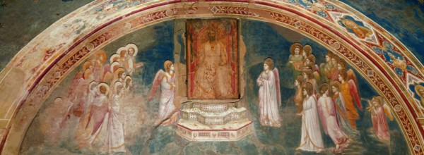 God Sends Gabriel to the Virgin (From the cycles of The Life of the Blessed Virgin Mary), 1304-1306. Creator: Giotto di Bondone (1266-1377).