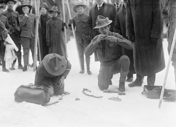 Boy Scouts - Visit of Sir Robert Baden-Powell To D.C. Demonstration, 1911. Creator: Harris & Ewing.