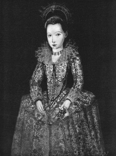 ''Queen Elizabeth I. as a child; from a picture exhibited at the Tudor Exhibition', 1890. Creator: Unknown.