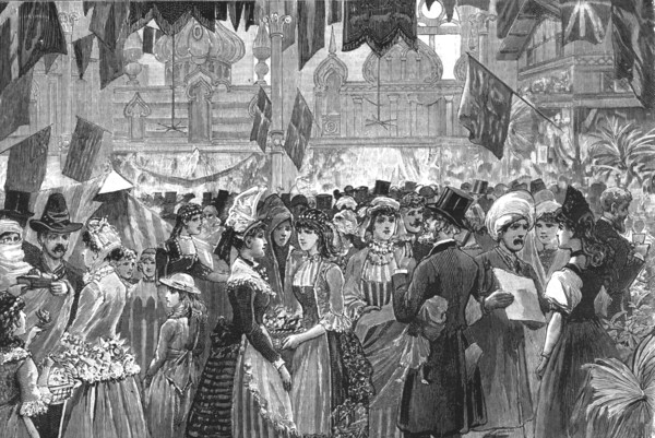 'Fancy Fair at the Athenaeum, Camden Road, in aid of the North West London Hospital', 1886.  Creator: Unknown.