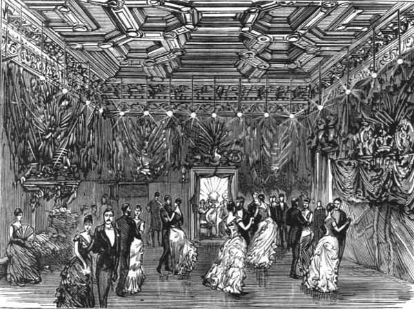'Reception and Ball at Dover House, the official residence of Lord Dalhousie; The Ball Room', 1886.  Creator: Unknown.
