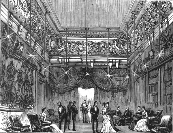 'Reception and Ball at Dover House, the official residence of Lord Dalhousie; Reception room', 1886. Creator: Unknown.