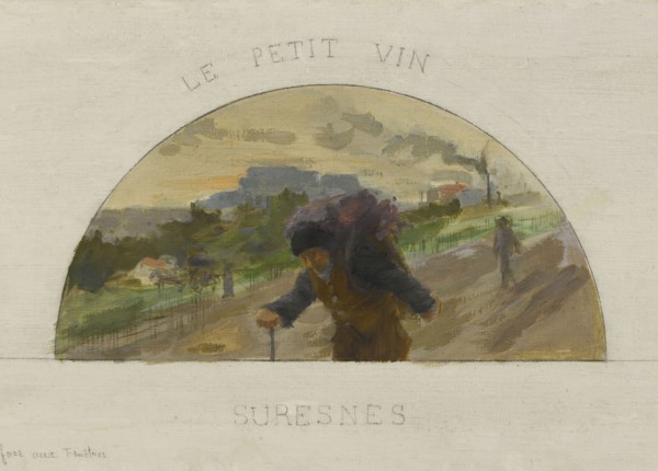 Esquisse pour la salle à manger de l'Hôtel de Ville de Paris : Montreuil : les pêches..., c1891-1892 Creator: Paul Louis Delance.