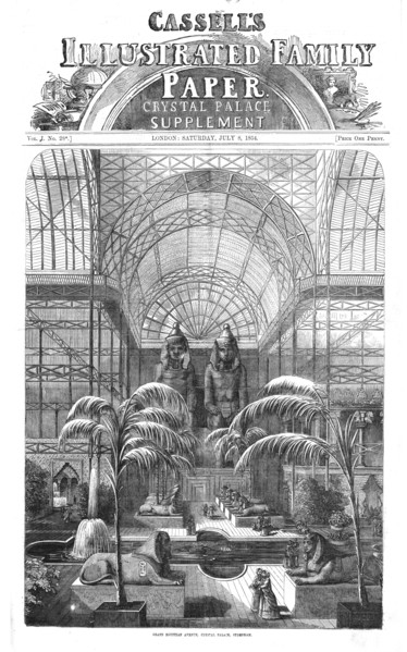 ''Grand Egyptian Avenue, Crystal Palace, Sydenham', 1854. Creator: Unknown.