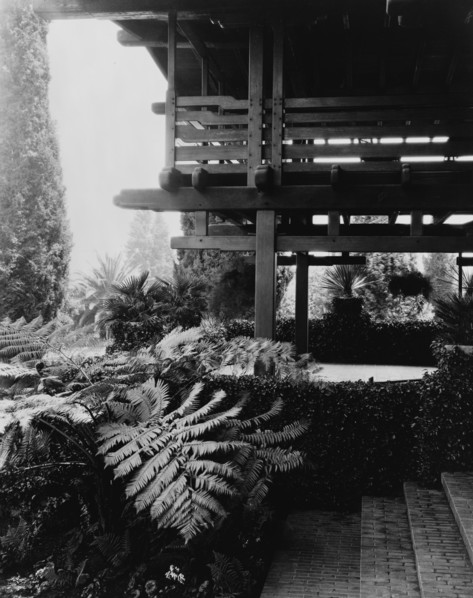 David Berry Gamble house, 4 Westmoreland Place, Pasadena, California, 1917. Creator: Frances Benjamin Johnston.