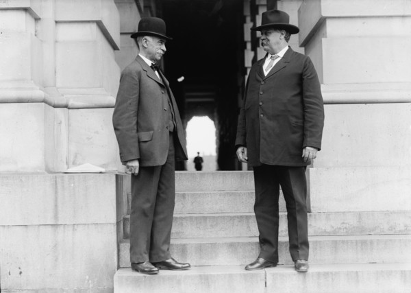 Moses Edwin Clapp, Senator From Minnesota, Right, with James C. Haynes, Mayor of Minneapolis, 1911.  Creator: Harris & Ewing.