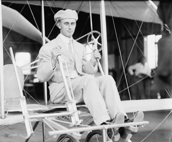 Wright Brothers Airplane, Etc - Harry Atwood, 1911. Creator: Harris & Ewing.