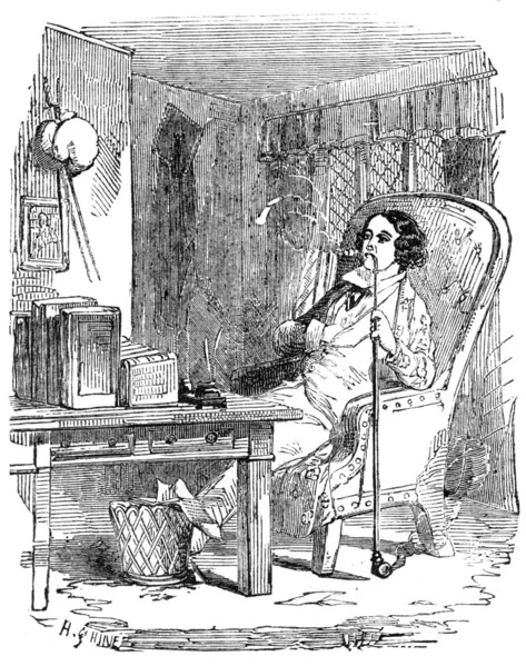 Illustration from "A Long-Vacation Vigil" by Cuthbert Bede, B.A., 1854. Creator: Unknown.