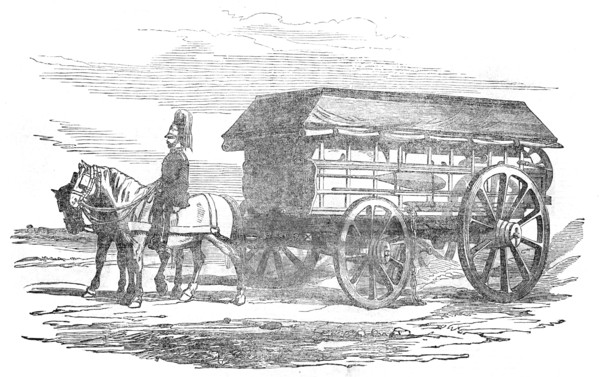 Electric Telegraph for the Seat of War - the Waggon, 1854. Creator: Unknown.