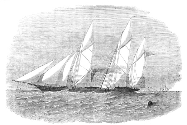 H.M. Screw Gun-Vessel "Wrangler", built for the Baltic, 1854. Creator: Unknown.