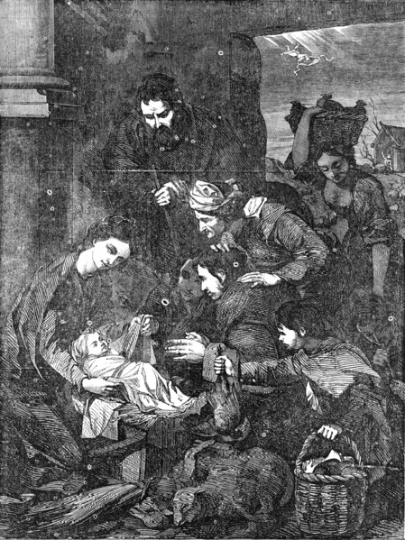 The Adoration of the Shepherds by Velasquez, 1854. Creator: Unknown.