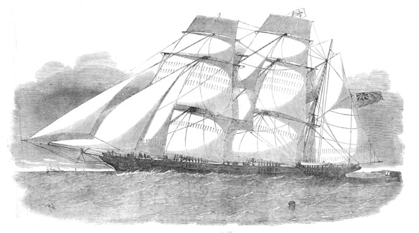 The Sunderland Clipper Barque, "Flying Dragon", 1854. Creator: Unknown.