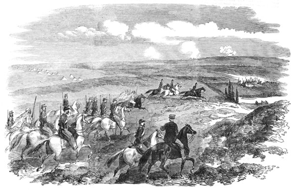 The Siege of Sebastopol - General Canrobert and Escort, 1854. Creator: Unknown.