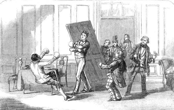 Scene from the new farce of "The Slow Man", at the Adelphi Theatre, 1854. Creator: T. H. Wilson.