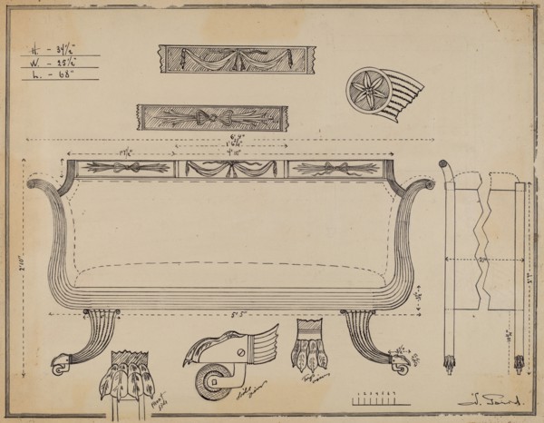 Sofa, c. 1936.