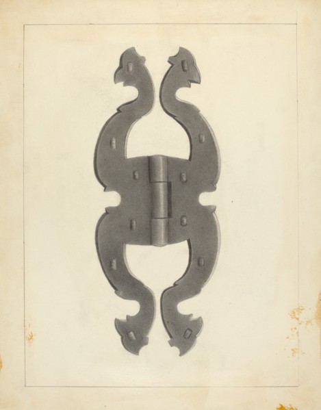 Hinge, c. 1939.