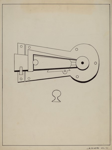 Latch, c. 1936.